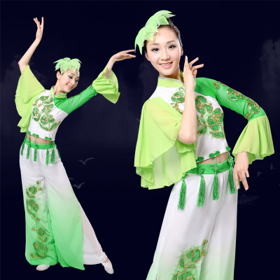 古典舞演出服女成人2017新款飘逸中国风秧歌