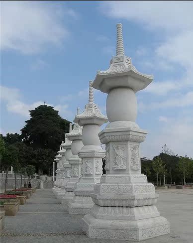 石雕舍利塔石雕 大型石塔 汉白玉佛塔庙宇寺庙佛塔石雕须弥座雕刻