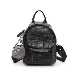 休闲石头纹软皮背包