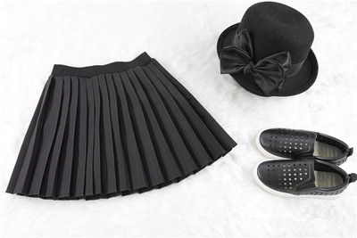 旗铂女童短裙秋冬款儿童半身裙新款2016中大