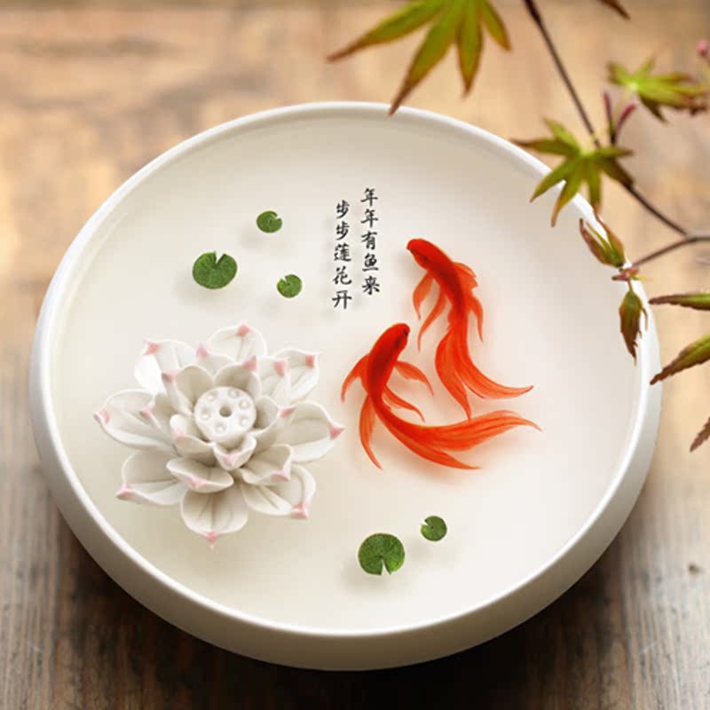 梵星手绘树脂画工艺品3d立体金鱼家居饰品生日毕业礼物摆件招财鱼