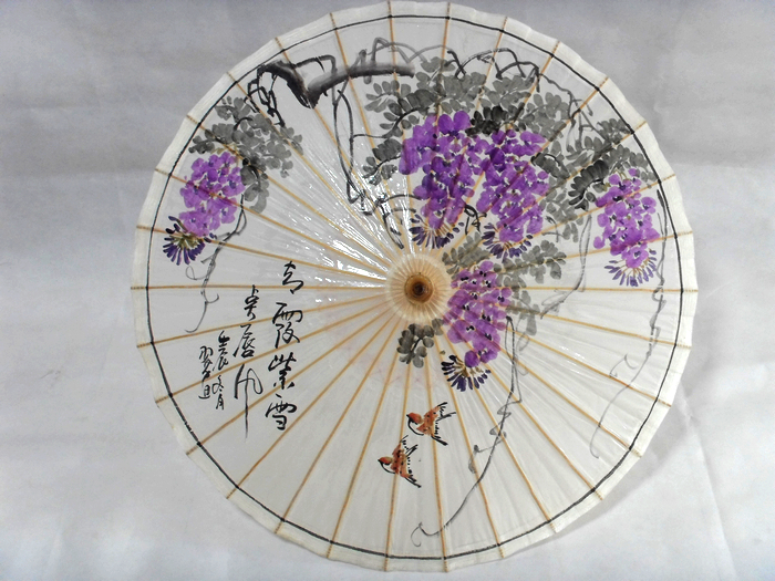 [甲路工艺伞厂家直销]*百年历史*艺术品质*经典手绘花鸟油纸伞*