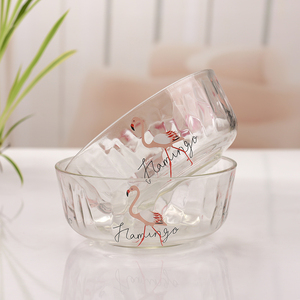 创意火烈鸟玻璃碗