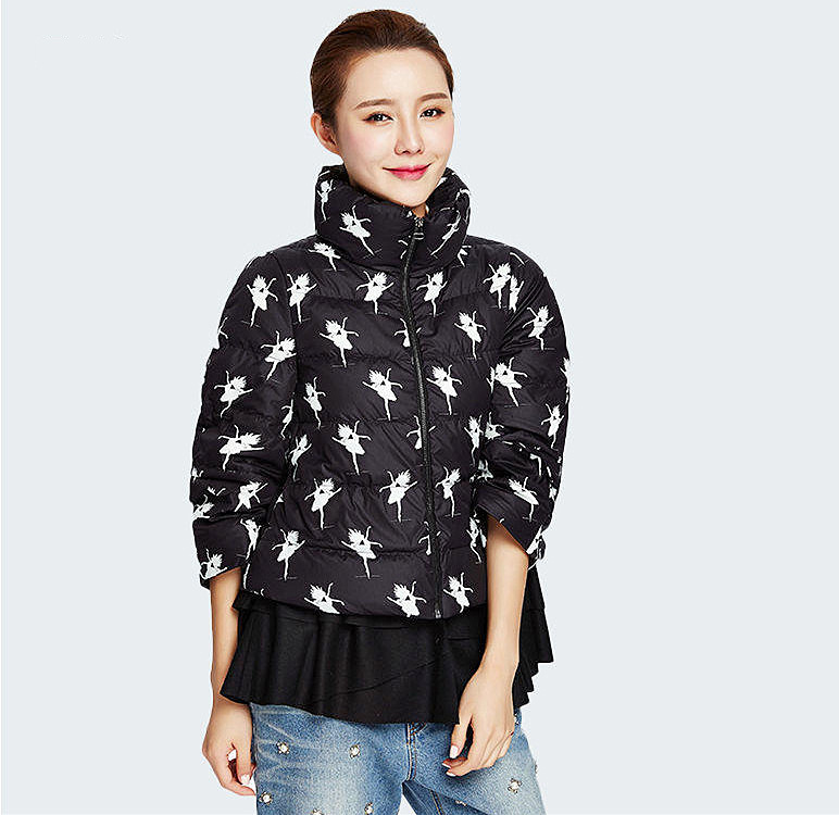 丁香家回归馈赠 维Y专柜（剪标）品质好货淑女荷叶摆羽绒服631W