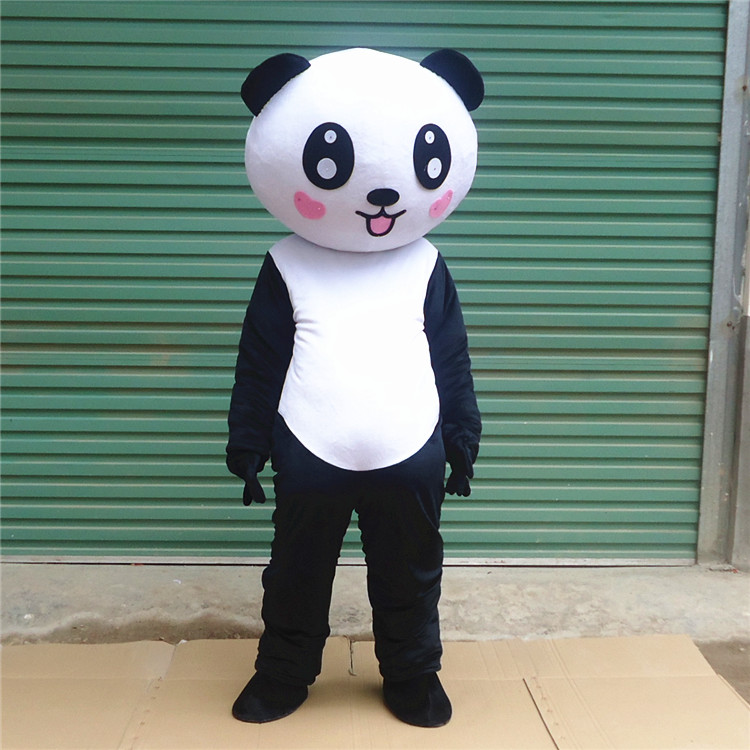 可爱情侣熊猫装人偶卡通道具 小熊人形公仔玩偶服装 行走宣传衣服