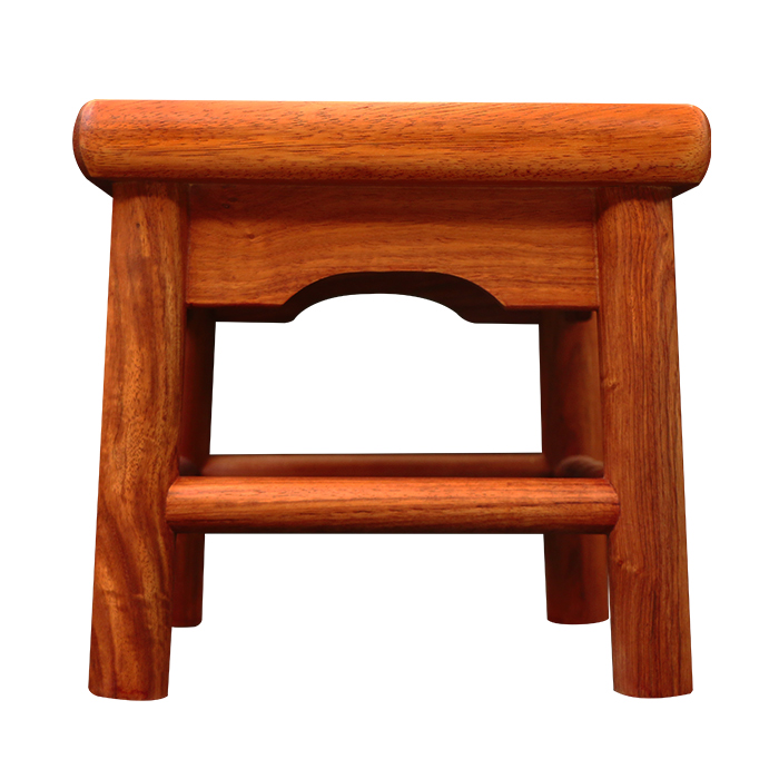 名艺名居 缅甸花梨富贵凳 换鞋凳红木方凳子儿童小板凳王世襄收藏