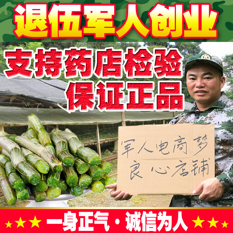 【天天特价】霍山铁皮石斛鲜条500g三年生石斛新鲜仿野生铁皮枫斗