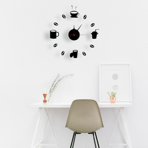 客厅挂钟圆形亚克力钟表