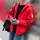 2017秋季新款韩版潮流帅气百搭夹克男外套青少年学生春秋连帽外衣
