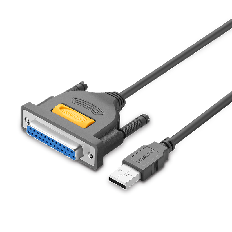 绿联usb转db25 usb转25针连接线/并口打印线 usb2.0转接线 2米