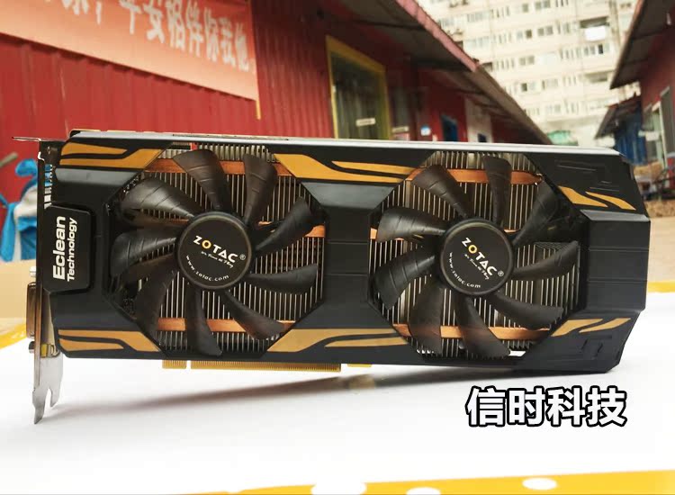 索泰gtx760 2g霹雳版ha游戏显卡950 1050ti 960 660ti