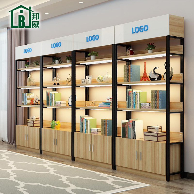 邦威灯箱货柜书柜化妆品包包产品样品展柜货架展示架陈列柜展示柜