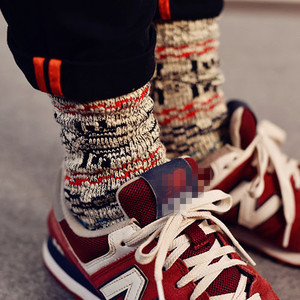 5双装复古原宿民族风袜