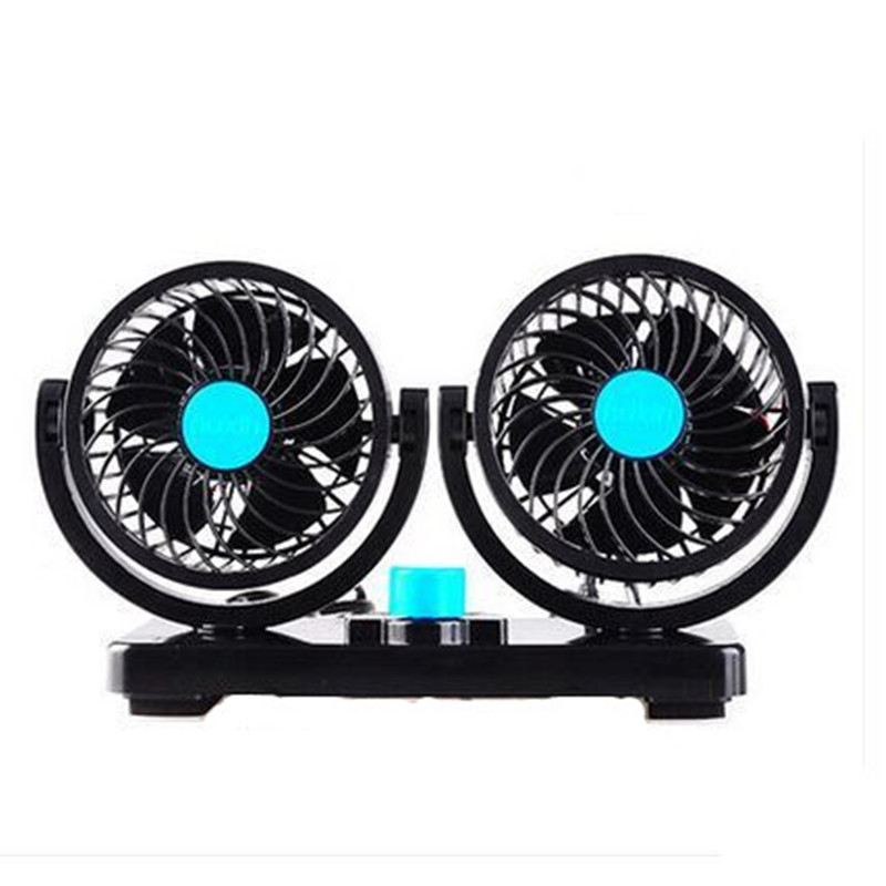 伏面包大货车强力静音大风力汽车用双头电扇 24 电风扇 12v 车载风扇