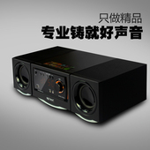 迷你dvd组合音响cd机USB插卡收音桌面家用HIFI床头音箱木质胎教