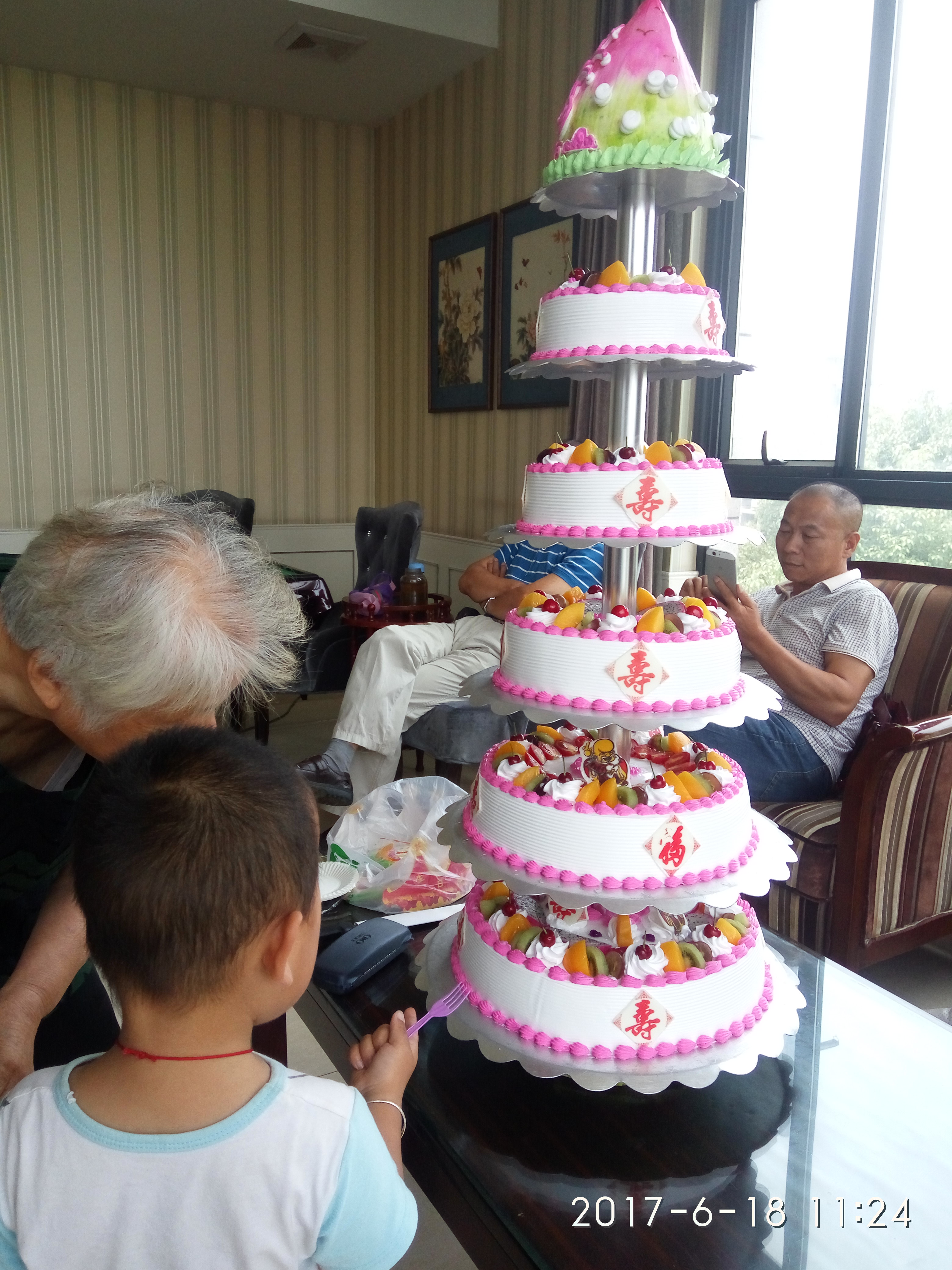 襄阳市六层架子祝寿蛋糕老爸老妈过大寿60 70 80 90 100同城包邮