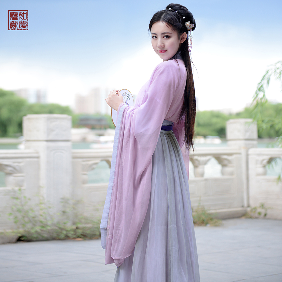 [如梦霓裳]汉服女装襦裙大袖衫[相思引三]魏晋浅交领中衣非古装