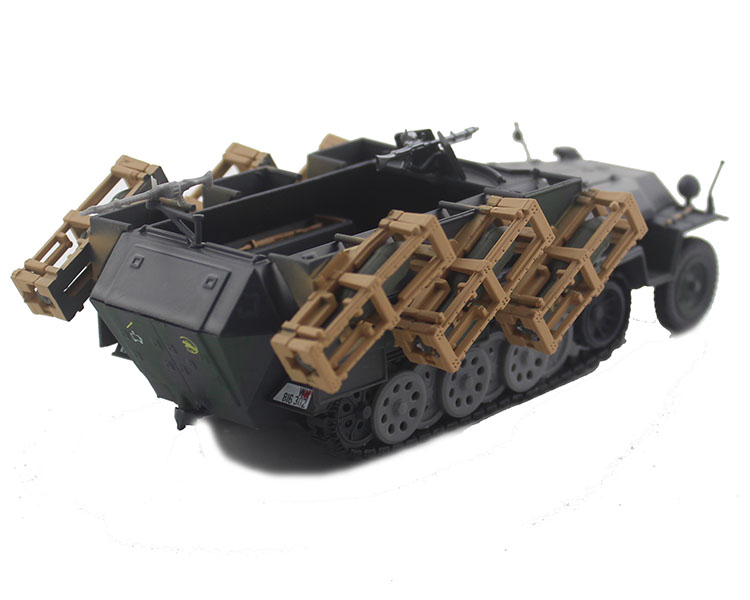 1/43二战德军sdkfz.251半履带轻型装甲车40火箭炮合金模型成品