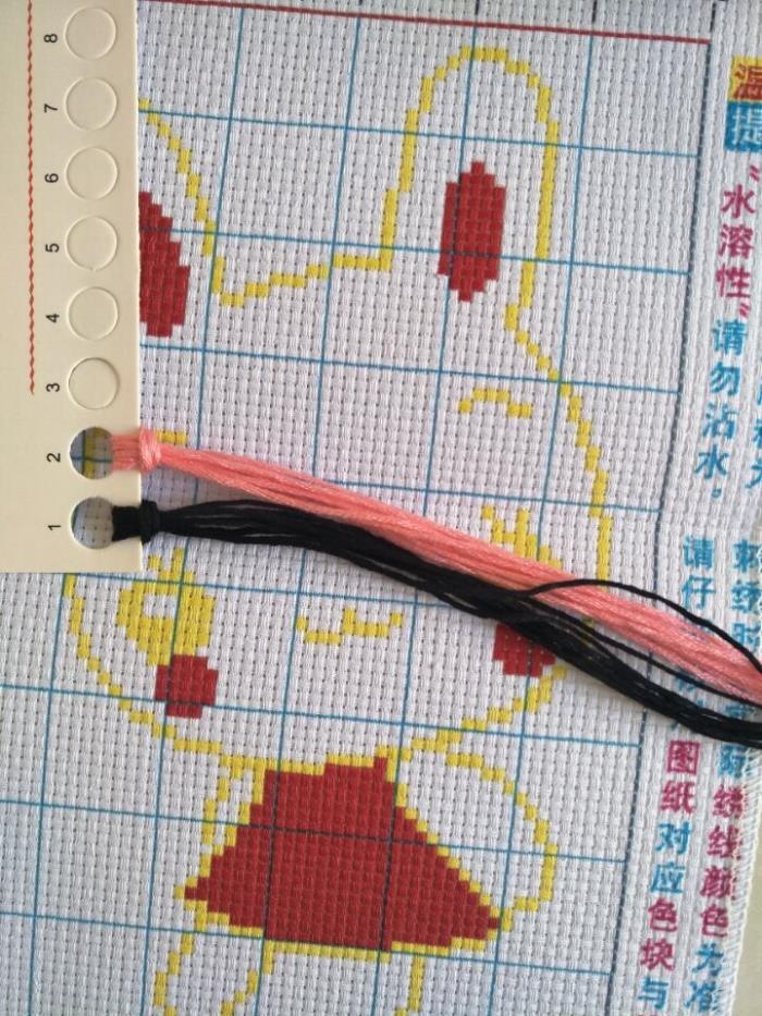 初学者印花十字绣可爱卡通动物小白兔儿童卧室兔子小幅简单学生画