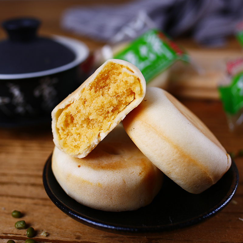 千丝绿豆饼整箱500g*2 厦门特产手工糕点心豆沙馅酥饼网红小零食