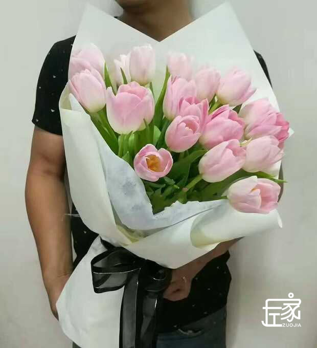 进口郁金香花束宁波鲜花店同城速递生日送领导客户江东闺蜜女朋友