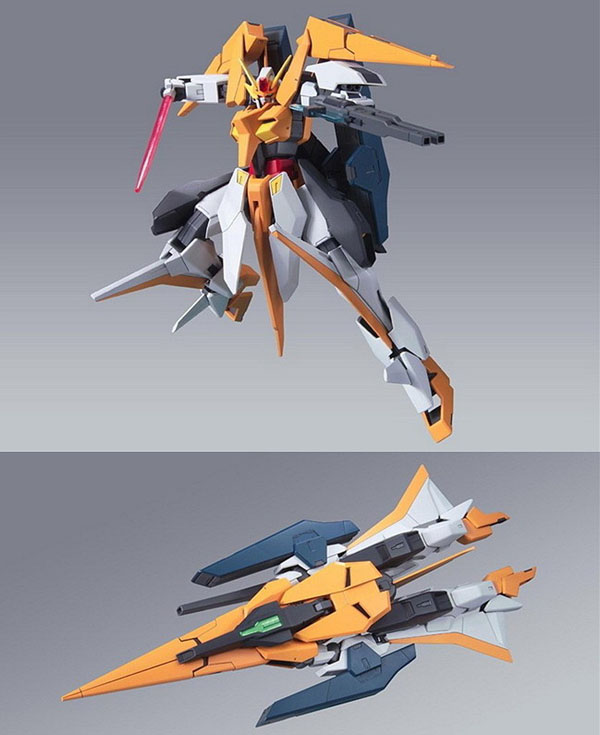 蓝天 万代1/144 hg 00-50 arios gundam 堕天使 究极武装高达模型