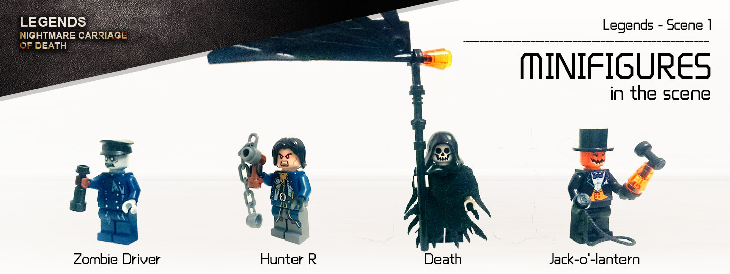 乐高lego 原创moc 死神的梦魇马车 恶魔城 非卖品
