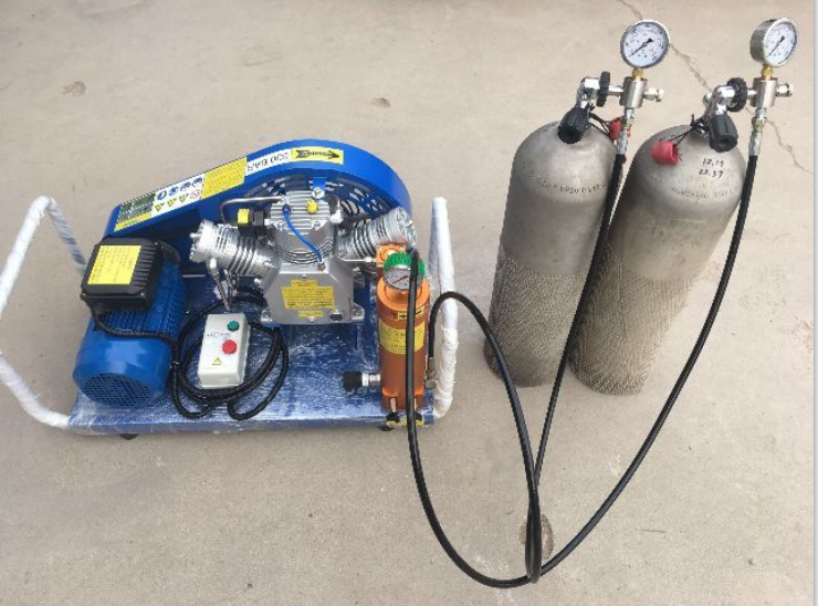 潜水气瓶高压充气泵打气机正压式消防呼吸器打气泵空气压缩机30mp