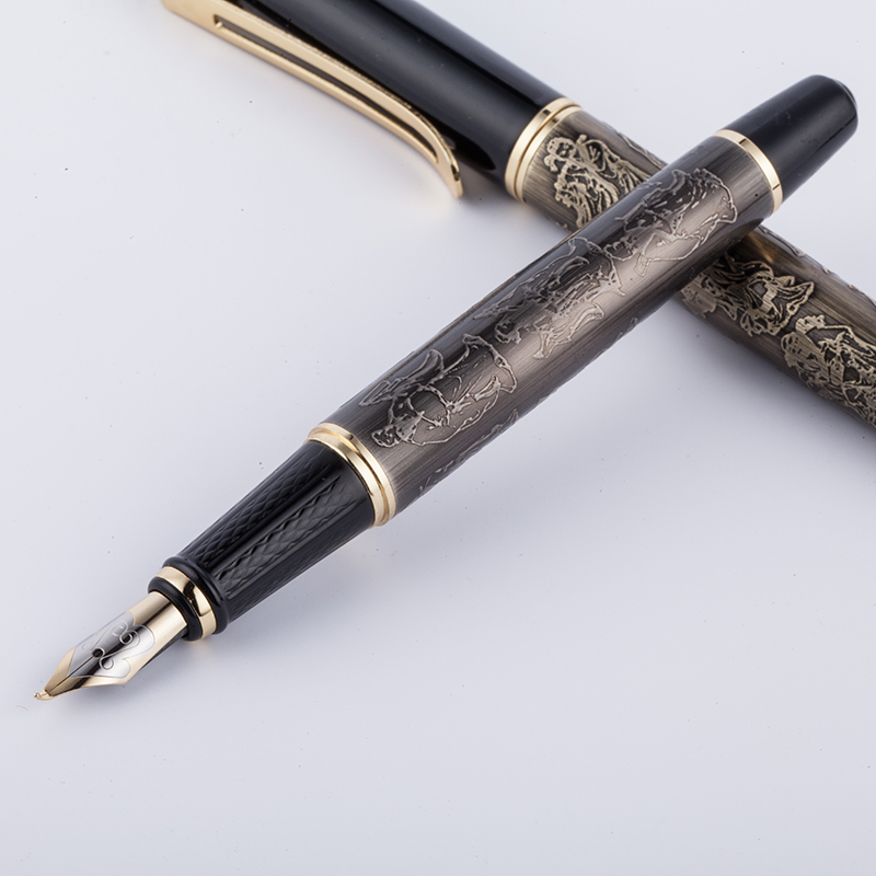 笔头练字美工弯头书法学生十二生肖钢笔1折包