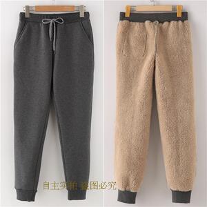 加绒加厚加绒运动裤