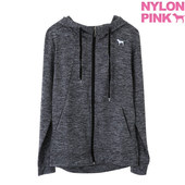 卫衣防晒女士外套 PINK正品 2017新款 运动服连帽长袖 NYLON 韩国代购