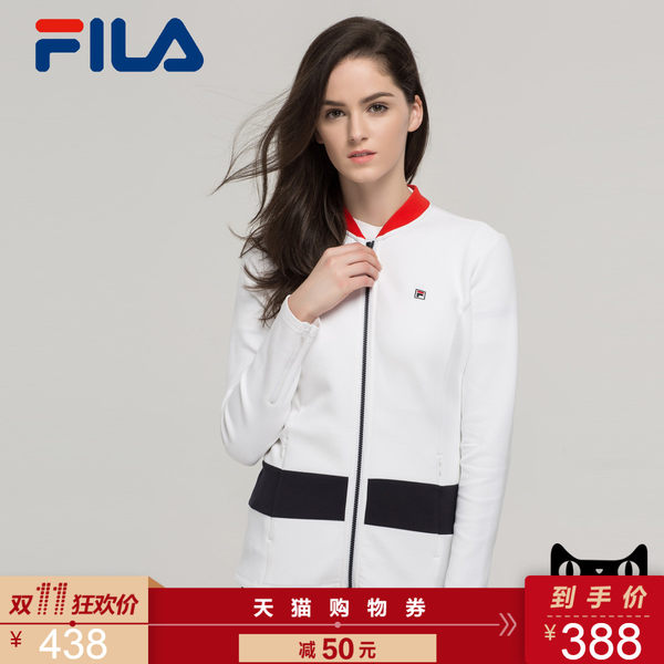 FILA斐乐女外套高圆圆同款2017春夏新款防风潮运动外套女26711713