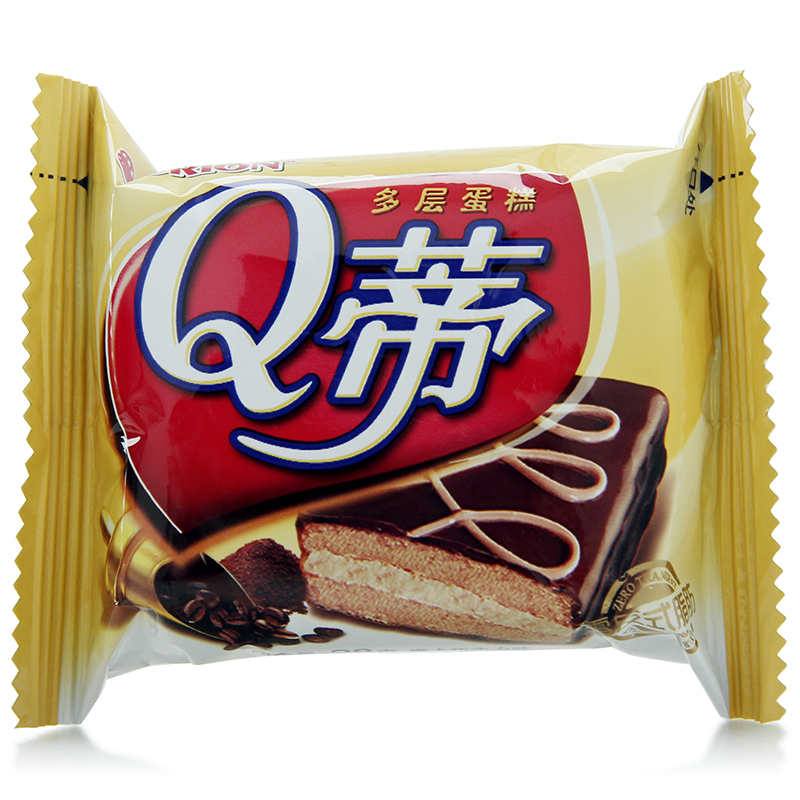 【天猫超市】好丽友 q蒂多层蛋糕 (摩卡巧克力味) 12枚/盒