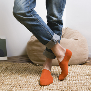 青年透气简约船袜