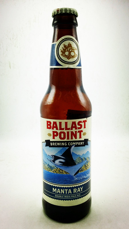 美国ballst point manta ray 岬角蝠鲼鱼双倍帝国ipa啤酒 355ml