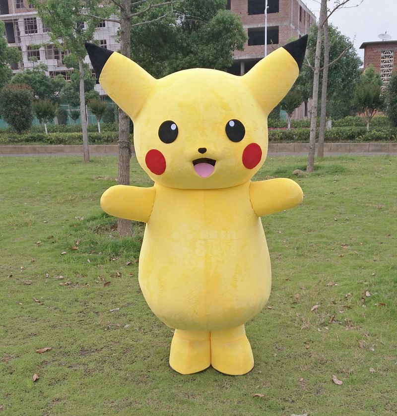 皮卡丘卡通人偶服装人偶动漫服装定做比卡丘人偶行走表演人偶服装