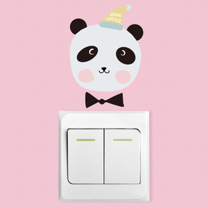 可爱动物墙贴纸