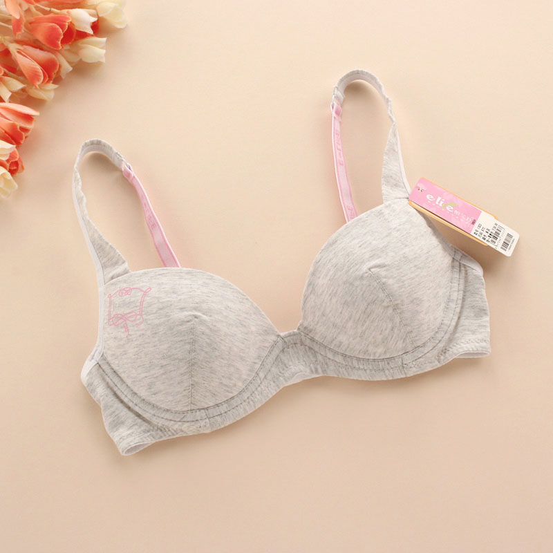 2件包邮怡兰芬纯棉超薄少女文胸小胸无海绵钢圈内衣学生薄款胸罩