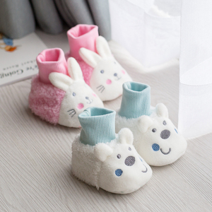 冬季婴儿软底学步鞋0-6个月