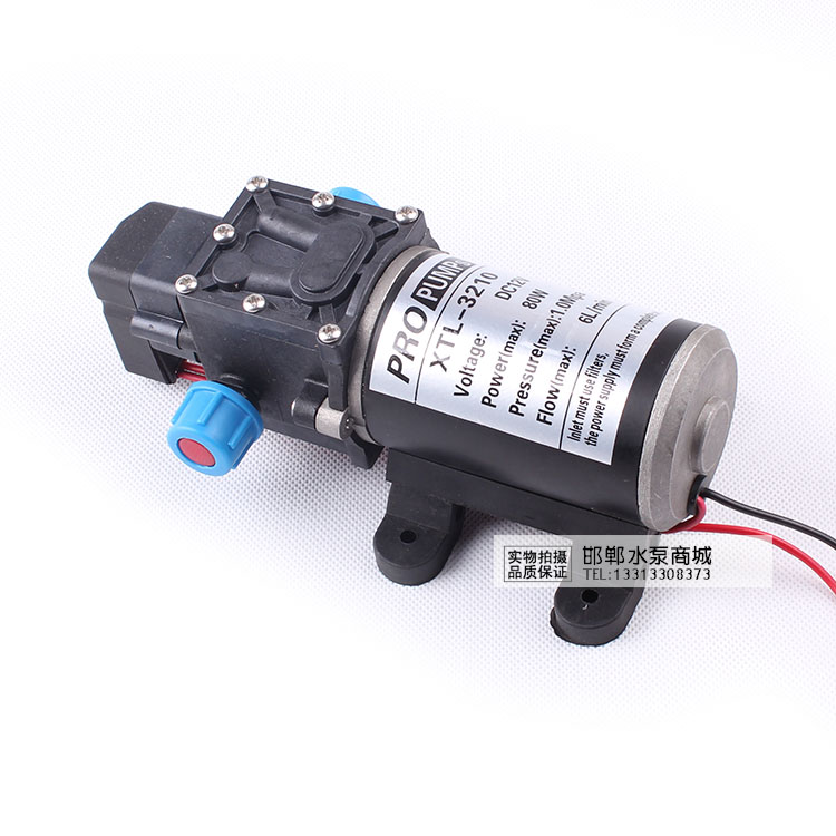 12v 80w高压水泵 洗车水泵 电动隔膜泵 自吸 刹车淋水