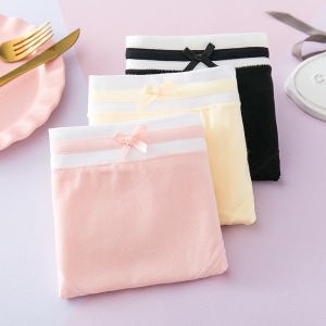 森系清新蝴蝶结简约三角裤