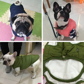 斗牛犬法斗英斗巴哥胖狗恶霸沙皮棉背心马甲 中型犬狗狗衣服秋冬装