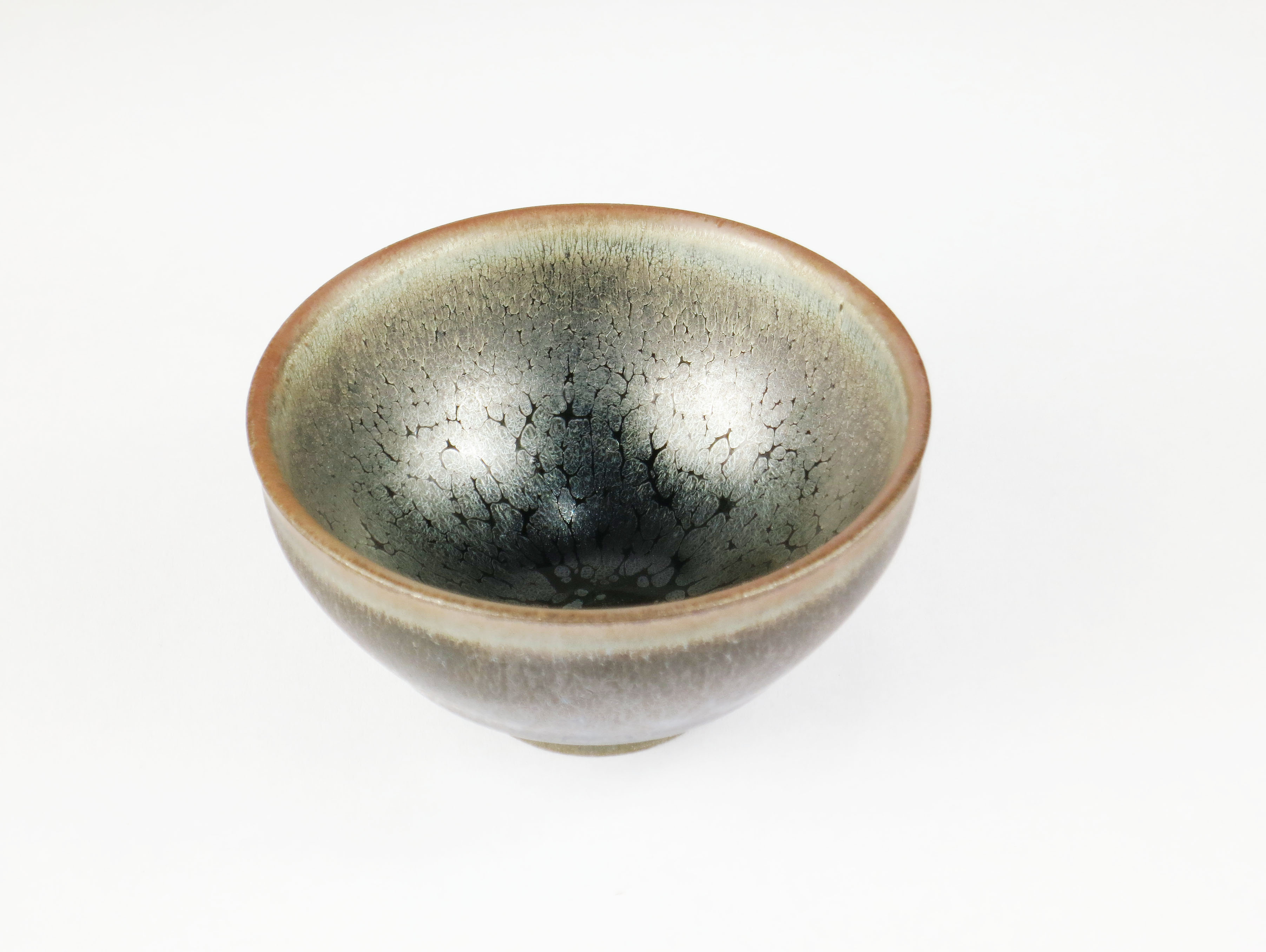黑瓷精品建阳建盏油滴建盏8厘米直径功夫茶杯泡茶必备高品质