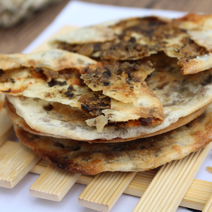 黄山老火炉炭烤烧饼梅干菜扣肉饼现做手工薄脆饼梅菜饼糕点12个装