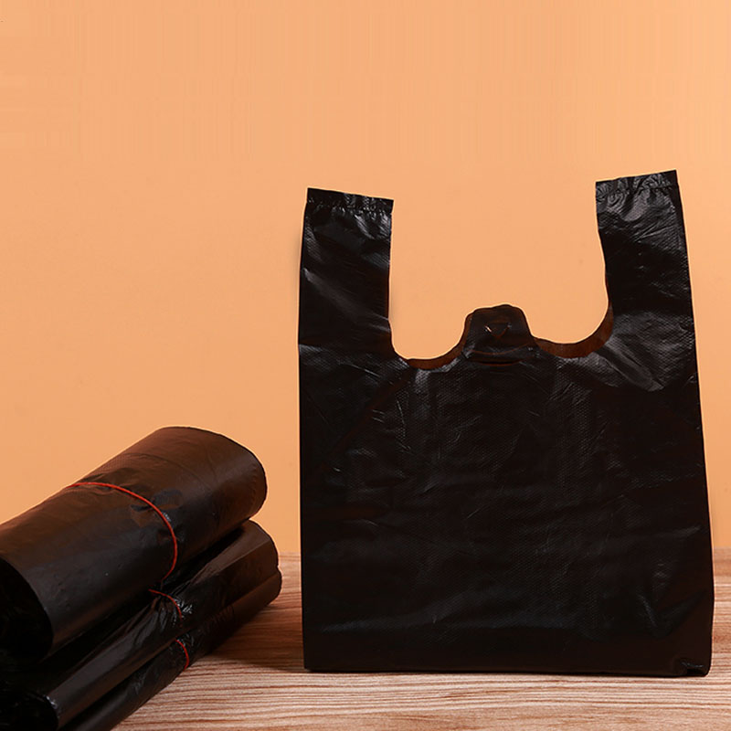塑料袋批发食品袋手提一次性背心袋白红黑色超市购物方便袋马甲袋