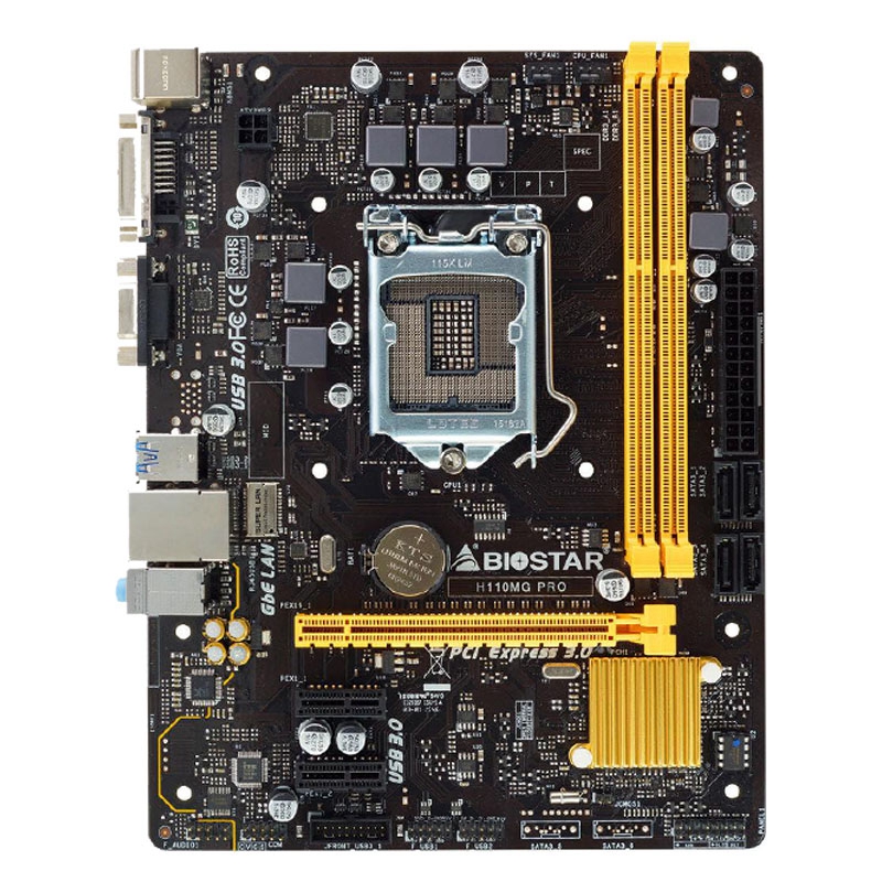 biostar/映泰 h110md pro h110主板1151支持ddr3内存