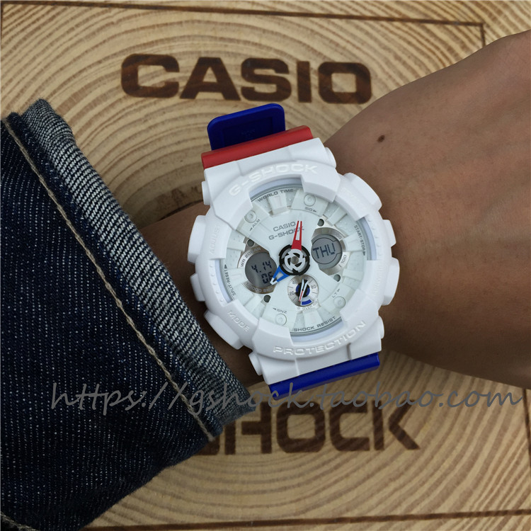 新款现货casio卡西欧g-shock电子表ga-120tr-1/7/trm