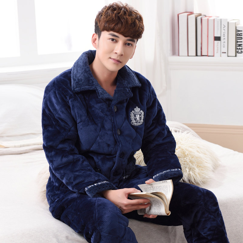 正品[睡衣 加厚 夹棉 男]厚睡衣男冬加厚夹棉评测 加厚睡衣女冬季夹棉图片_惠惠购物