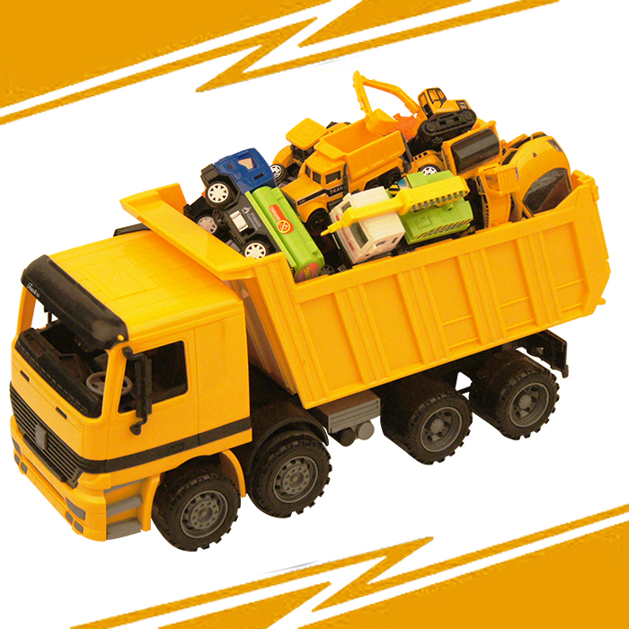 男孩礼物玩具车工程车儿童沙滩运输大卡车货车