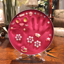 宝宝手足印泥手脚印泥新生婴儿童满月周岁生日纪念品手印泥礼品